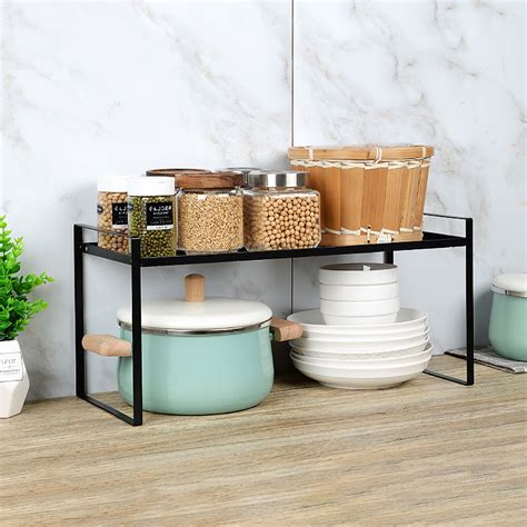 stainless steel cabinet shelf organizer|countertop top storage cabinet shelves.